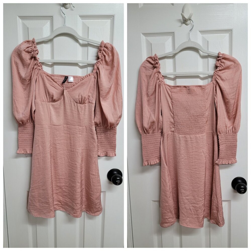 Romantic Puff Sleeve Mini Dress - H&M - NWT